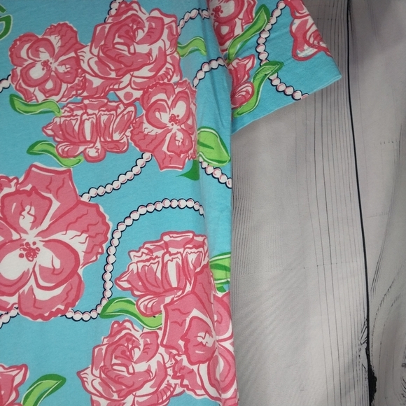 Simply Southern Bloom Floral Pearl Pocket T Shirt Dress - Picture 13 of 13